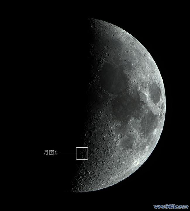 我国公众22日可不雅测月面“X”状光影 天文奇不雅再现